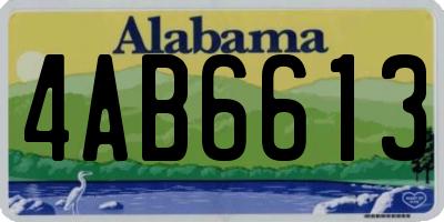AL license plate 4AB6613