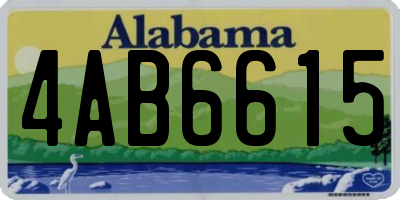AL license plate 4AB6615
