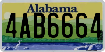AL license plate 4AB6664