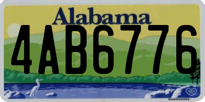 AL license plate 4AB6776