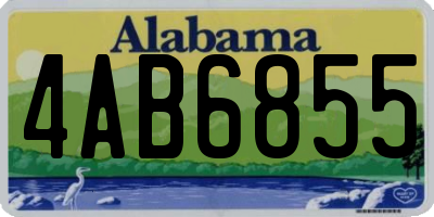 AL license plate 4AB6855