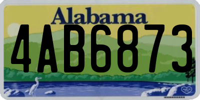 AL license plate 4AB6873