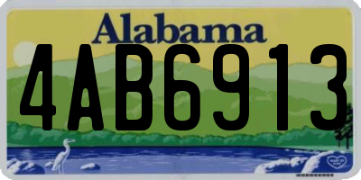 AL license plate 4AB6913