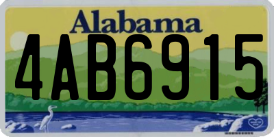 AL license plate 4AB6915