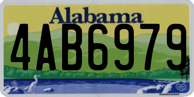 AL license plate 4AB6979