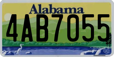 AL license plate 4AB7055