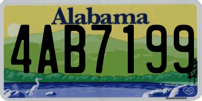 AL license plate 4AB7199