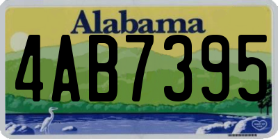 AL license plate 4AB7395