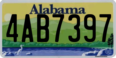 AL license plate 4AB7397