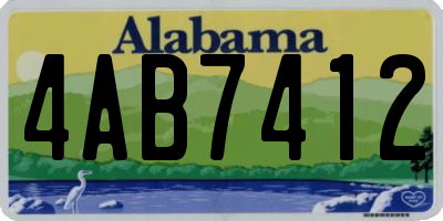 AL license plate 4AB7412