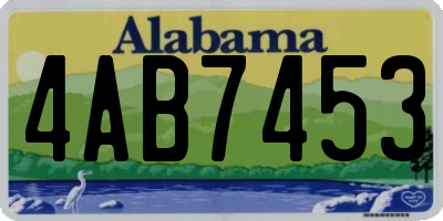 AL license plate 4AB7453