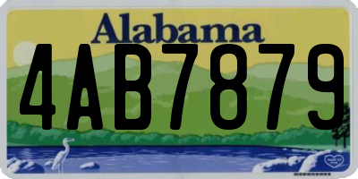 AL license plate 4AB7879