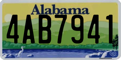 AL license plate 4AB7941