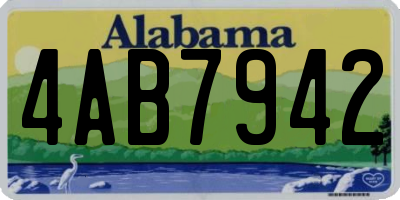 AL license plate 4AB7942