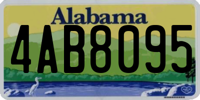 AL license plate 4AB8095