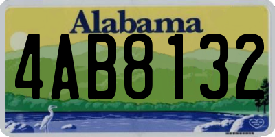 AL license plate 4AB8132
