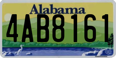 AL license plate 4AB8161