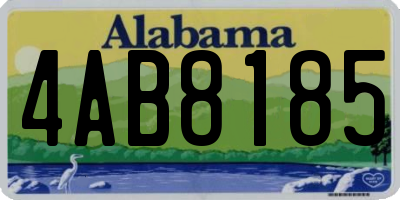 AL license plate 4AB8185