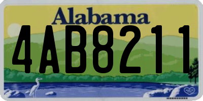 AL license plate 4AB8211