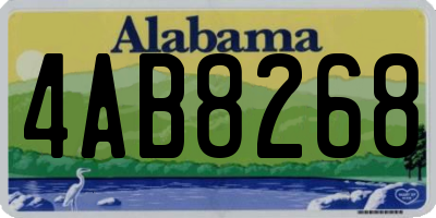 AL license plate 4AB8268