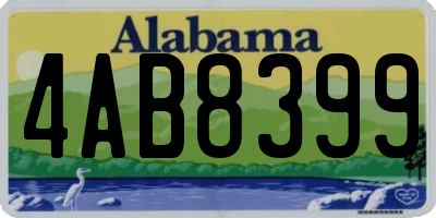 AL license plate 4AB8399