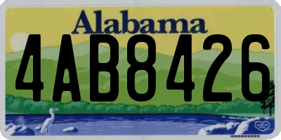 AL license plate 4AB8426