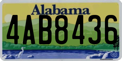 AL license plate 4AB8436