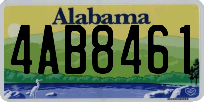 AL license plate 4AB8461