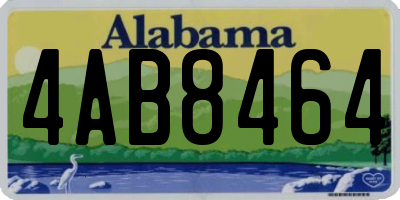 AL license plate 4AB8464
