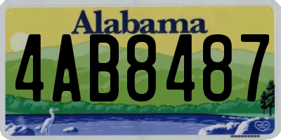 AL license plate 4AB8487