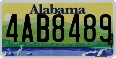 AL license plate 4AB8489