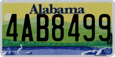 AL license plate 4AB8499