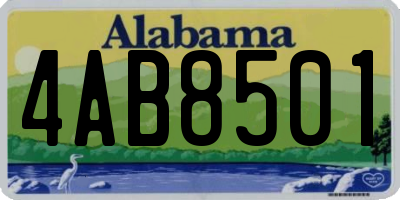 AL license plate 4AB8501