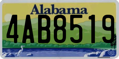 AL license plate 4AB8519
