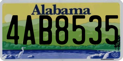 AL license plate 4AB8535