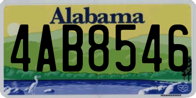AL license plate 4AB8546