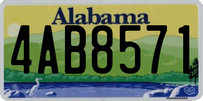 AL license plate 4AB8571