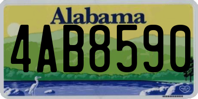 AL license plate 4AB8590