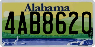 AL license plate 4AB8620