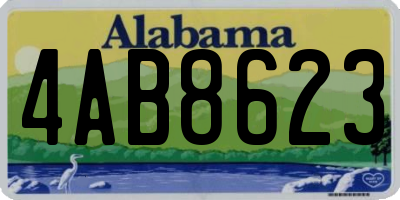 AL license plate 4AB8623