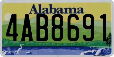 AL license plate 4AB8691