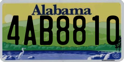 AL license plate 4AB8810