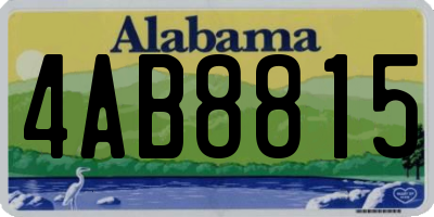 AL license plate 4AB8815
