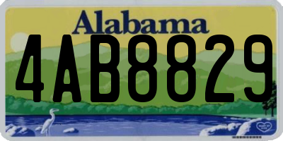 AL license plate 4AB8829