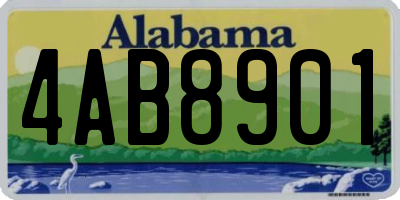 AL license plate 4AB8901