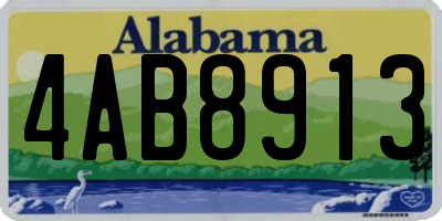 AL license plate 4AB8913