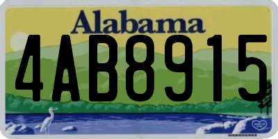 AL license plate 4AB8915