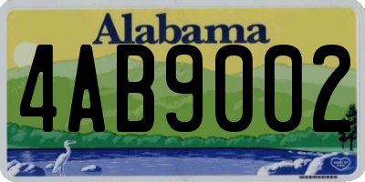AL license plate 4AB9002