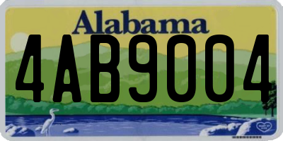 AL license plate 4AB9004