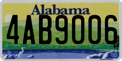 AL license plate 4AB9006
